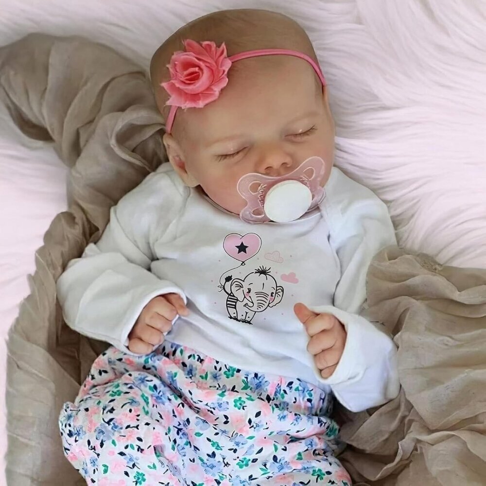 🆕17 Inch Girl Full Vinyl Body Realistic Soft Body  Newborn Reborn Baby Doll
